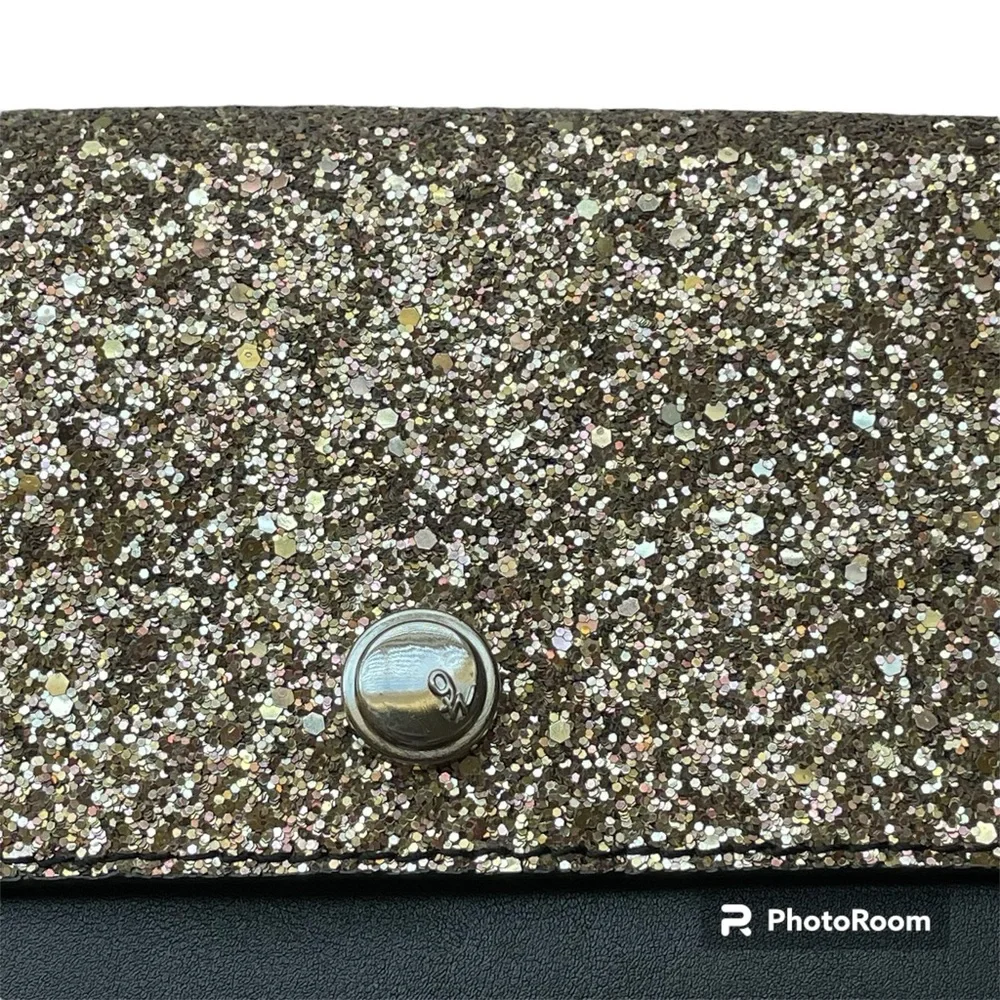 Nine West Crossbody or Clutch Black & Gold